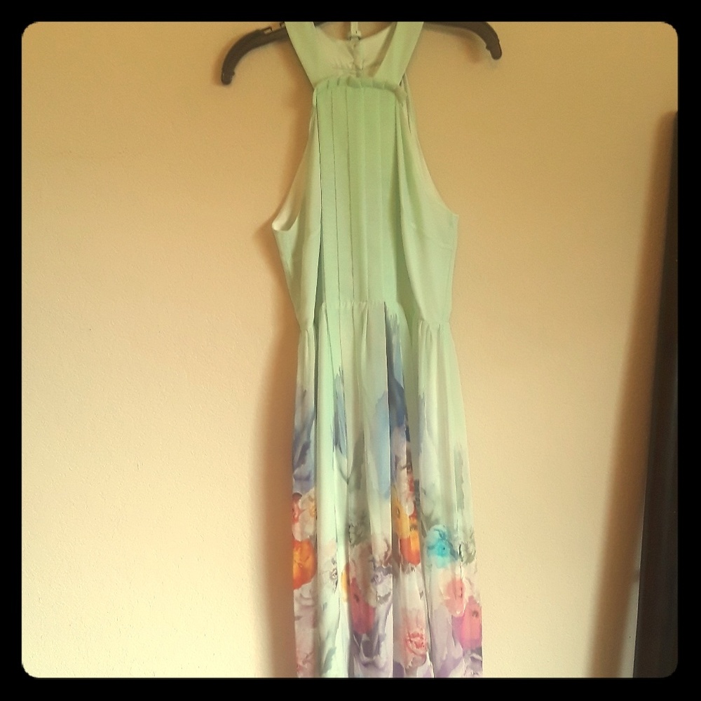 Ted Baker Dress - Light Green Floral